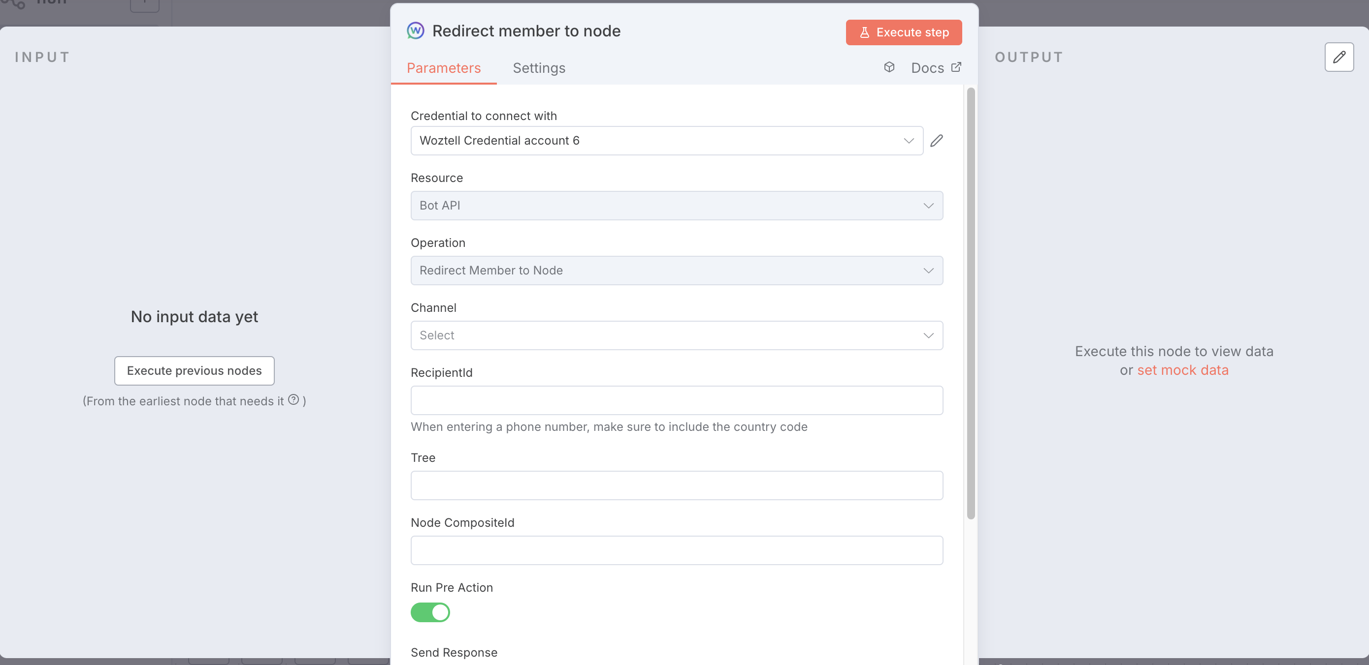 redirectMemberToNode